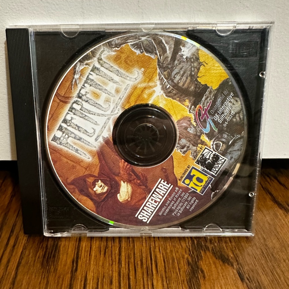 HERETIC CD-ROM PC game 1994 ID Software Raven Software DISC ONLY